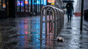 Fahrrad mit Schloss und GPS Tracker – Diebstahlschutz